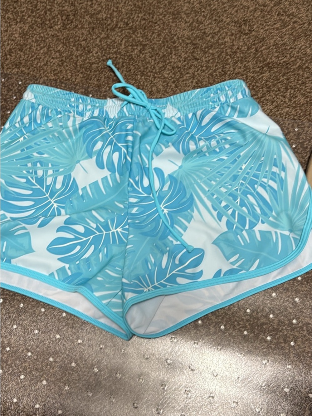 Aqua Tropical Leaf Swim Shorts A-8
